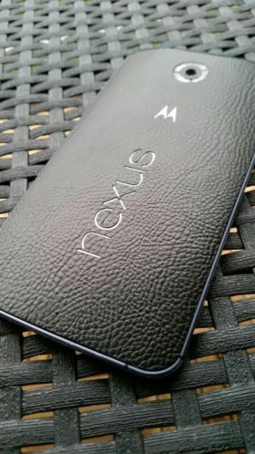 Motorola Nexus 6 64gb ZGAN blauw incl doos bon. Leer sticker