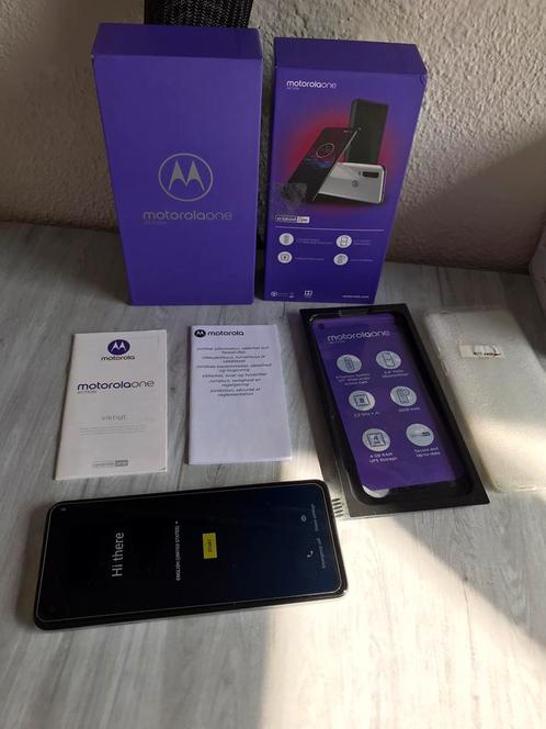 Motorola One Action 128GB -Wit met doos android telefoon
