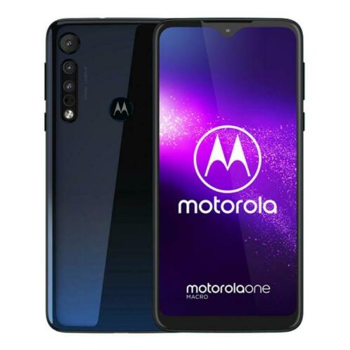 Motorola One Macro Space Blue nu slechts 129,-