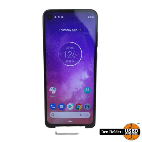 Motorola One Vision 128 GB Zwart - In Nette Staat