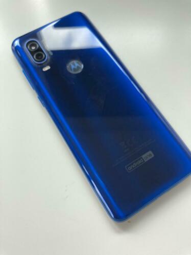 Motorola One Vision Blue als nieuw 1 jaar en 3 mnd. oud