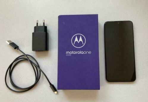 Motorola One Zoom 128GB Mobiel incl. snellader en doos