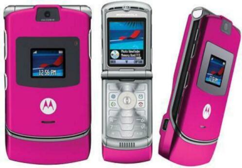 Motorola RAZR V3 PInk GSM NIEUW Direct leverbaar.