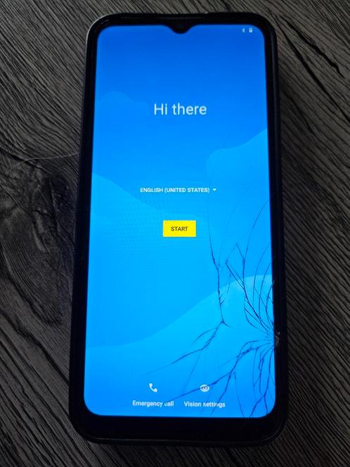 Motorola werk nog super goed alleen een barst in de scherm