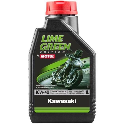 Motul Lime Green Kawasaki Motor Oil 4T 10W40 1L