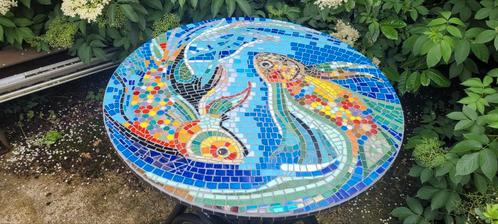 mozaiek tafeltje vissen