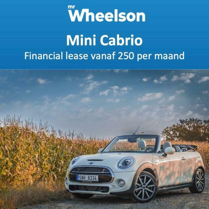 MrWheelson  Financial lease de Mini Cabrio vanaf  250 pm