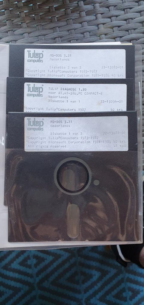 MS-DOS 3.21 systeemsoftware Tulip