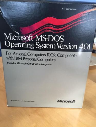 MS-Dos 4.01 uit 1988 origineel