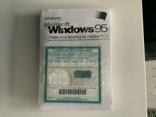 MS Windows95 software CD-ROM amp product key amp licentie -NIEUW