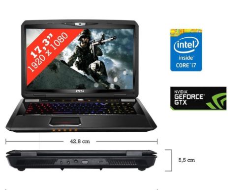 MSI GT70 2PC-1084XNL - Gaming Laptop - i7 - 17.3 inch
