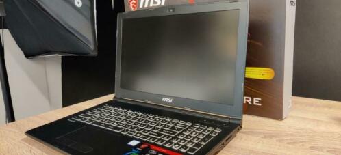 MSI laptop i7, GeForce, als nieuw 15 inch.