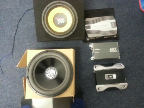 Mtx audio , jbl gto , sony versterkers monoblock magnat 15