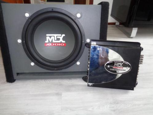 mtx subwoofer incl mtx thunder versterker beide 1000 watt 