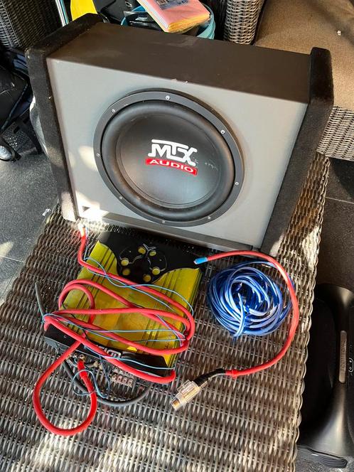 MTX subwoofer  versterker  kabels