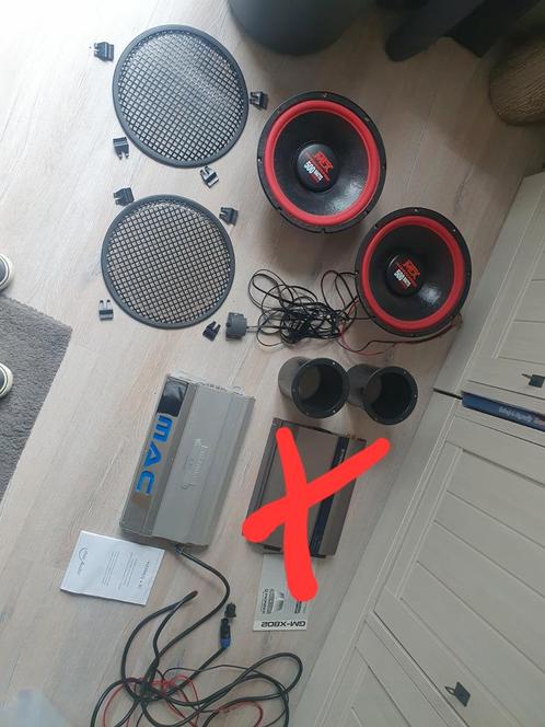 mtx subwoofers plus versterker