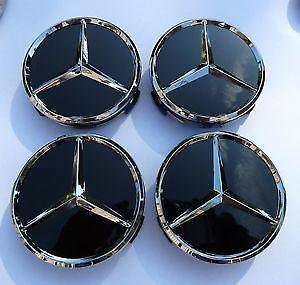 naafdoppen Mercedes,Zwart-Zilver of blauw origineel Nu 16.95