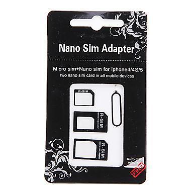 Nano SIM naar Micro SIM  Standard SIM Card Adapter