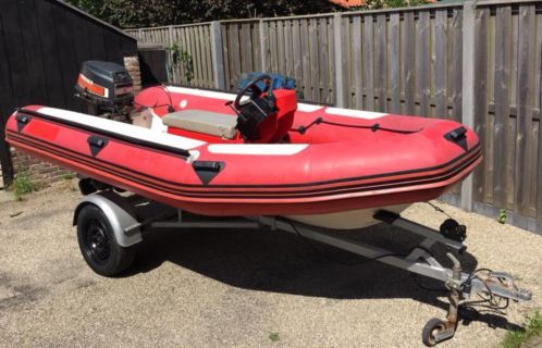 Narwhal Rib met 40pk en trailer. Complete vaarklare set