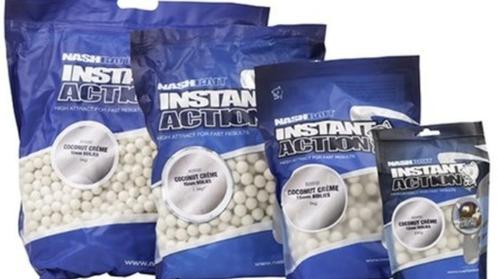 Nash Instant Action Coconut Creme Boilies (1kg) 15mm