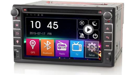 navigatie 2 DIN-autoradio met een 6,2HD-touchscreen usb aux