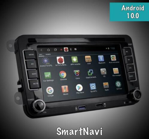 Navigatie Android 10.0 Rns 510 Bluetooth usb Vw golf Polo