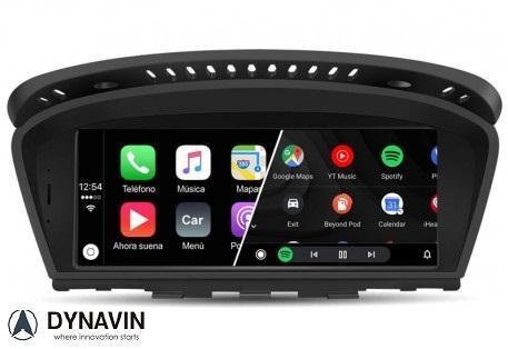 Navigatie BMW E60 android 12 carkit carplay android auto usb