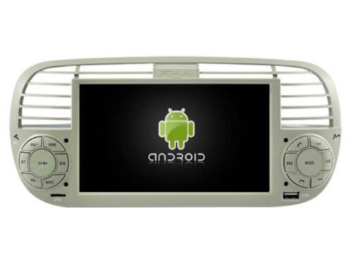 Navigatie fiat 500 beige carkit android 9 touchscreen usb