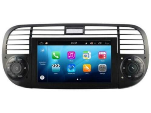 navigatie fiat 500 dvd carkit android 8 usb 2012 dab ZWART