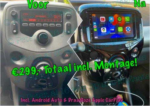 Navigatie108 Aygo C1  CarPlay Apple Navigatie Android Auto