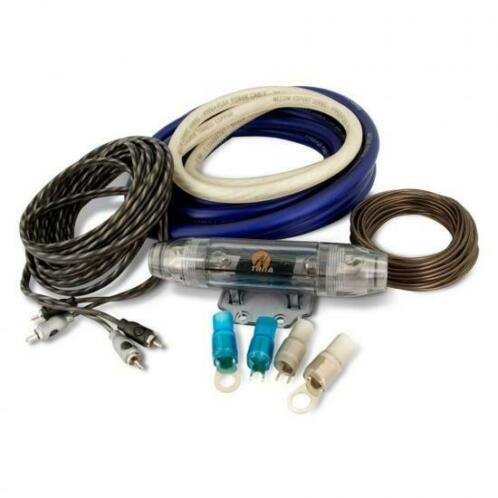 Necom Audiokabel Zwart, Blauw, Transparant, Zilver