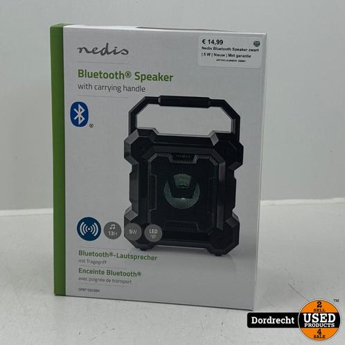 Nedis Bluetooth Speaker zwart  5 W  Nieuw in doos  Met ga
