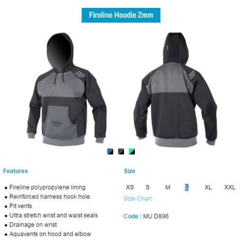 Neilpryde Hoodie 2mm - Nieuw