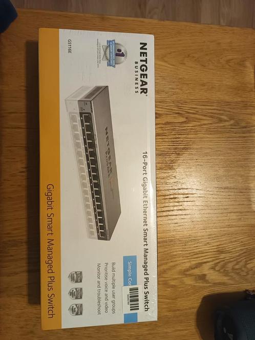 netgear 16 port gigabit smart managed plus switch