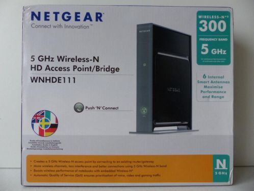 NETGEAR 5 GHz Wireless-N HD Access PointBridge (WNHDE111)