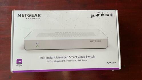 Netgear Business PoE Insight Smart Cloud Switch GC510P