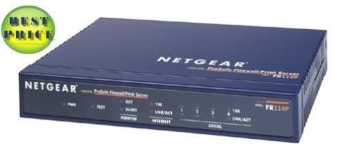 Netgear FR114P Firewall Cable DSL Router met Print Server
