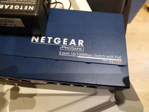 Netgear FS108Pv3 - 8 poort switch (4 PoE poorten)10100Mbps