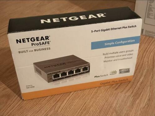 Netgear GS105E ProSafe Plus gigabit switch 5-poorts