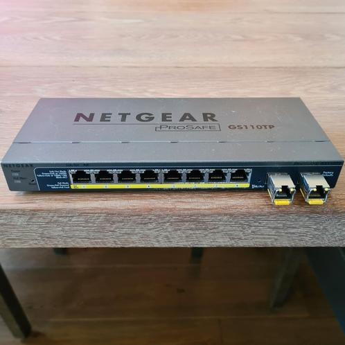 Netgear GS110TP POE switch met extra SFP