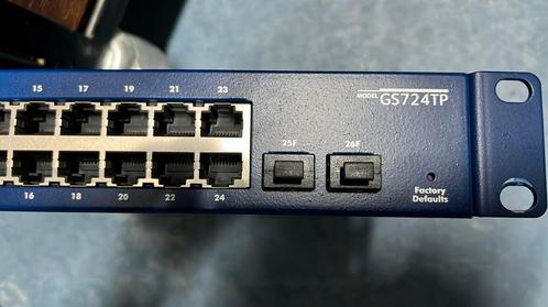 Netgear GS724 v2   -24 -poort PoE switch- 2 x SFP