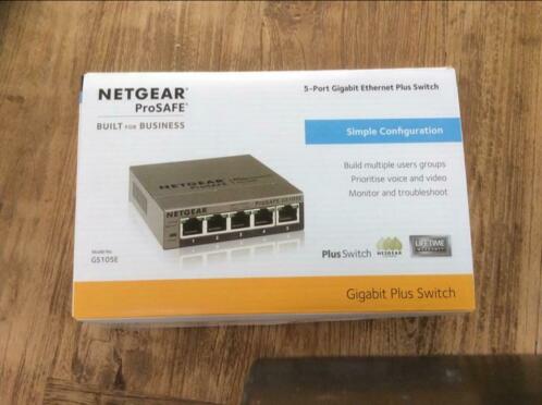 netgear prosafe GS105E (nieuw)