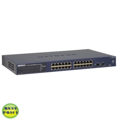 Netgear ProSafe GS724T 24-poorts Gigabit Switch  2 SFP GBIC