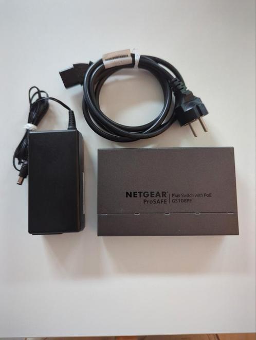 Netgear switch 8xGigabit poort 4xPoE 53watt GS108PE