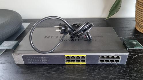 Netgear Switch Pro Safe JSG516PE - 16 poorten  8x PoE