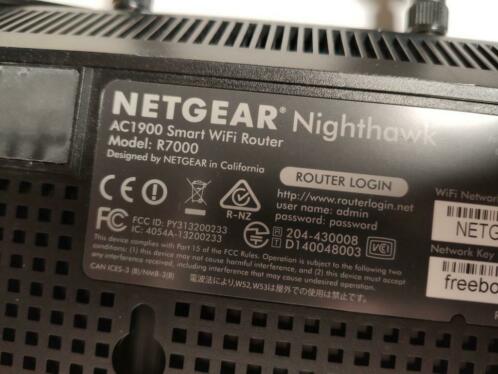 Netgear wifi router - Nighthawk AC1900