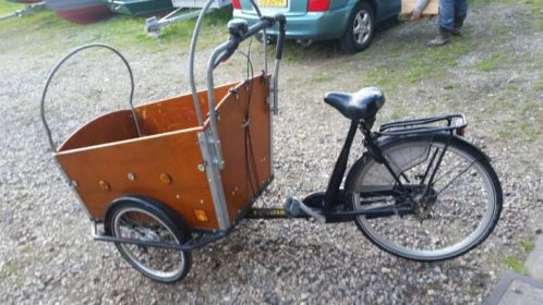 nette bakfiets met huif 3 vers bezorgen mogelijk 