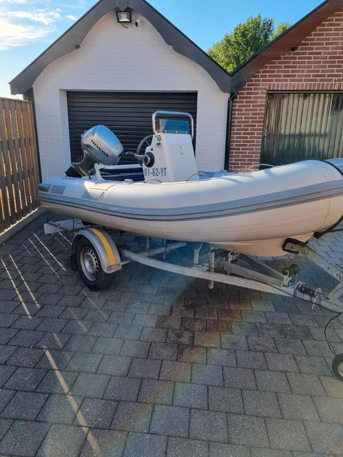 Nette Caribe met Honda 20 pk, inclusief nette trailer.