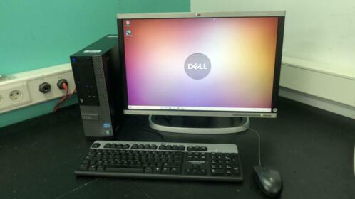Nette Dell desktop met 22 inch monitor - Core i3, SSD, win10