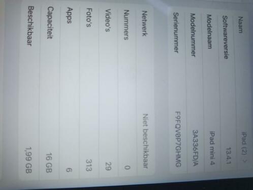 Nette iPad mini 4 - 16gb